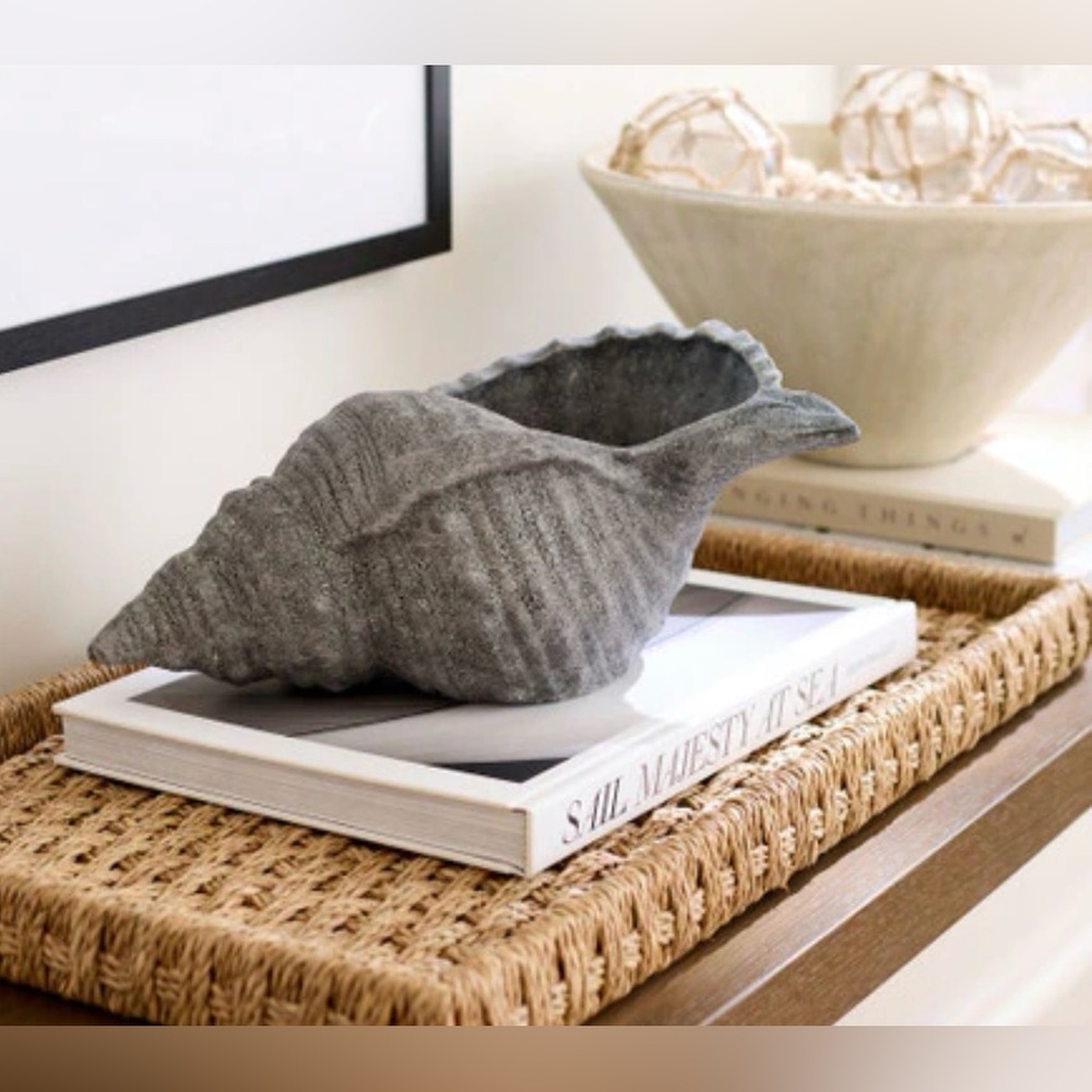 Pottery Barn ceramic conch shell